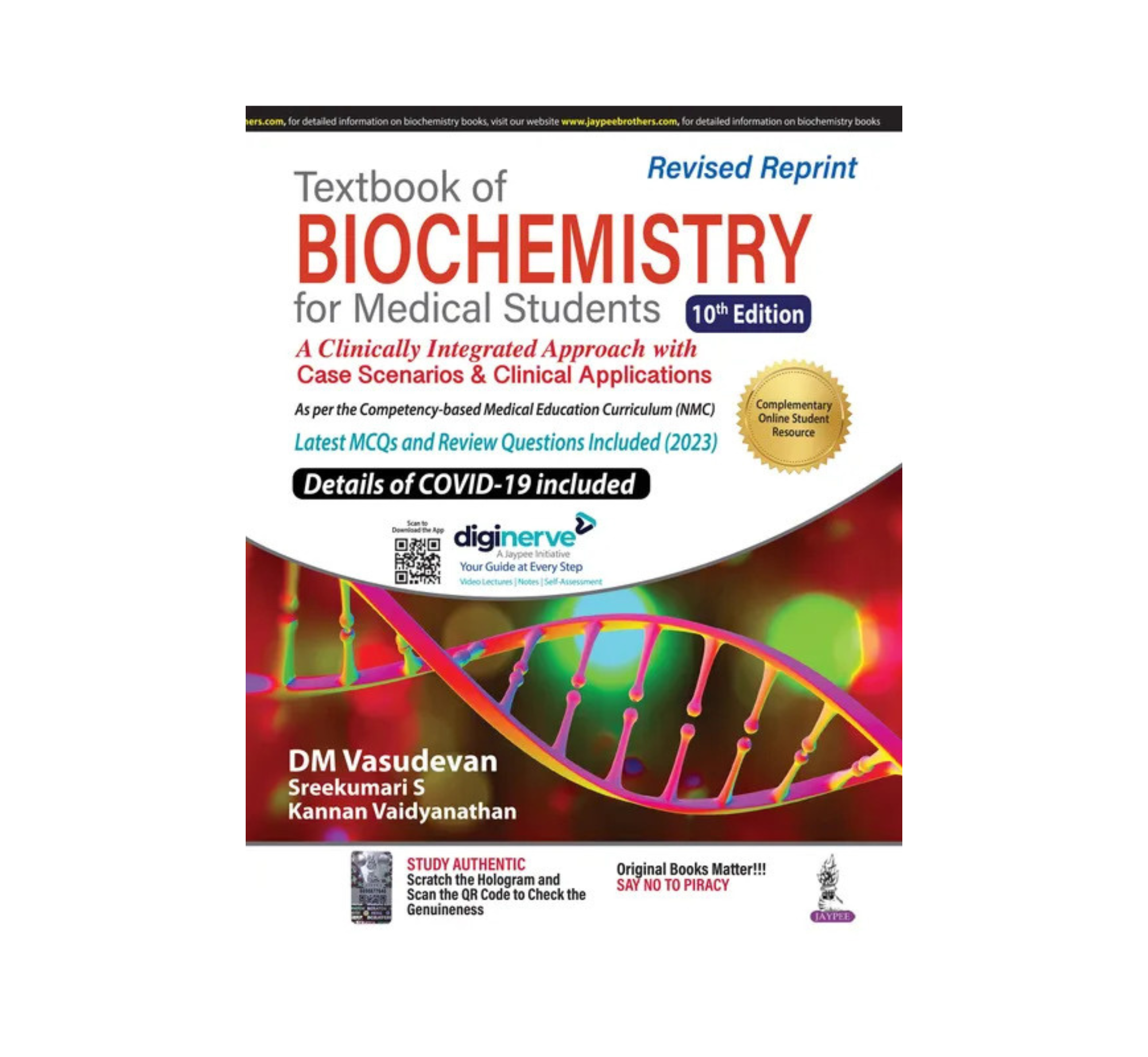 Textbook of BIOCHEMISTRY FOR MEDICAL STUDENTS